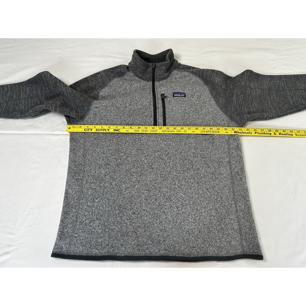 Patagonia Better Sweater 1/4 Zip Fleece Men's XL Nickel With Forge Grey - Picture 6 of 10